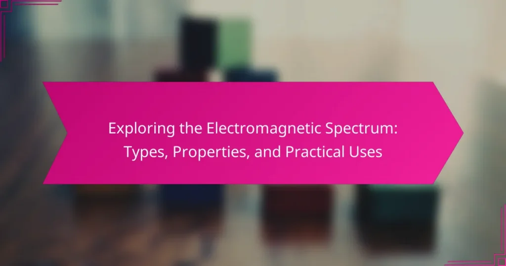 Exploring the Electromagnetic Spectrum: Types, Properties, and Practical Uses