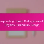 Incorporating Hands-On Experiments in Physics Curriculum Design