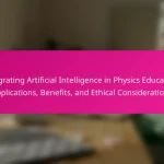 Integrating Artificial Intelligence in Physics Education: Applications, Benefits, and Ethical Considerations