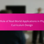 The Role of Real-World Applications in Physics Curriculum Design