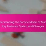 Understanding the Particle Model of Matter: Key Features, States, and Changes