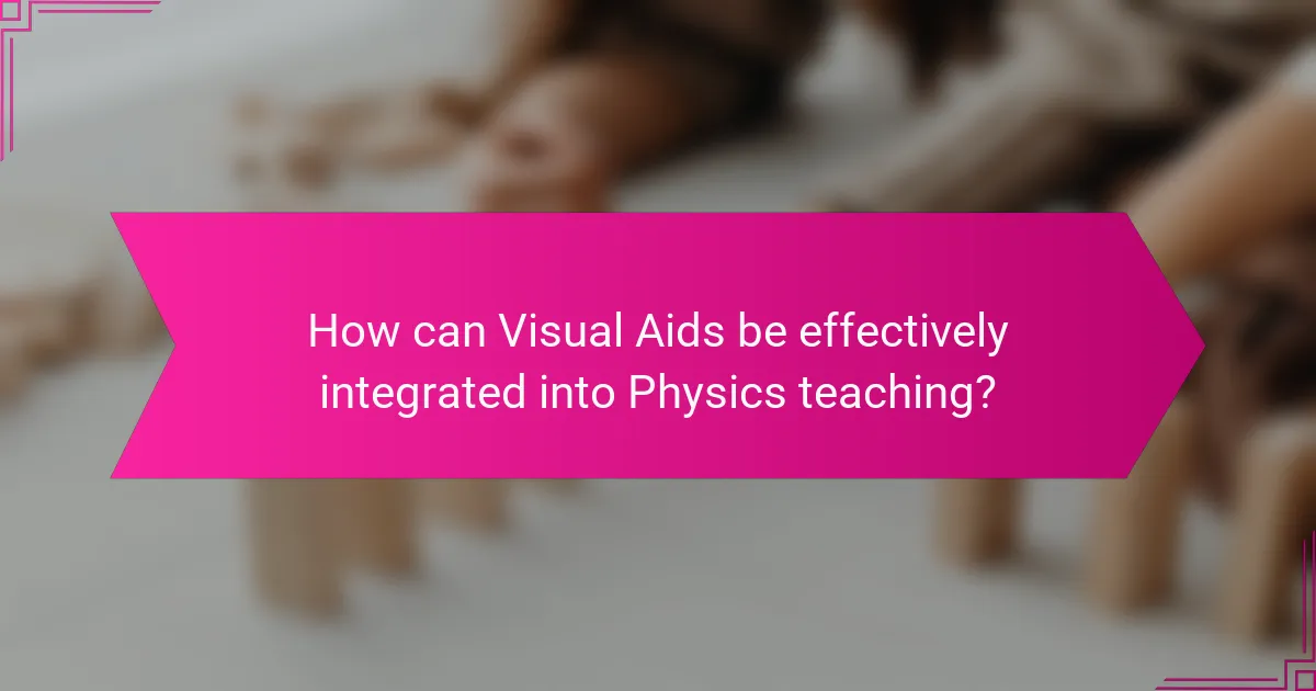 How can Visual Aids be effectively integrated into Physics teaching?