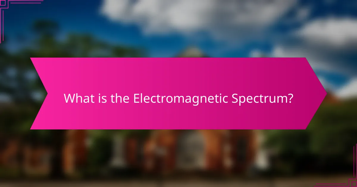 What is the Electromagnetic Spectrum?